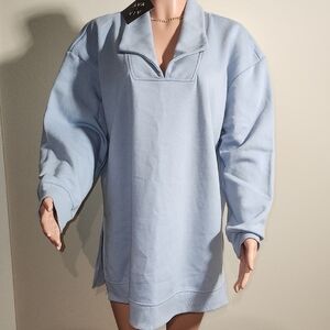 Ava & Viv Light Blue Relaxed Sweatshirt